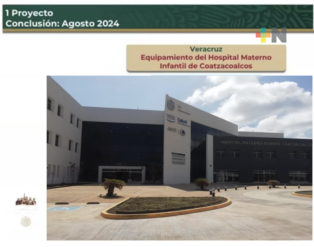 Hospital Materno de Coatzacoalcos será equipado y entregado al IMSS Bienestar en agosto
